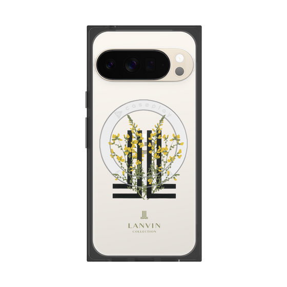 プレミアムスクエアケース with Pixelsnap［ LANVIN COLLECTION - フラワー ］