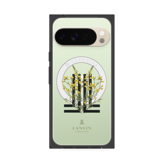 プレミアムスクエアケース with Pixelsnap［ LANVIN COLLECTION - フラワー ］