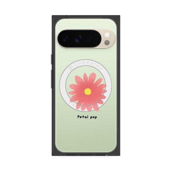プレミアムスクエアケース with Pixelsnap［ Mod Deco - オリジナル - フラワー/E ］
