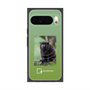 プレミアムスクエアケース with Pixelsnap［ Green Future Project - Black-mantled Tamarin ］