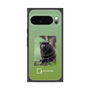 プレミアムスクエアケース with Pixelsnap［ Green Future Project - Black-mantled Tamarin ］