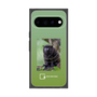 プレミアムスクエアケース with Pixelsnap［ Green Future Project - Black-mantled Tamarin ］