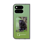 プレミアムスクエアケース with Pixelsnap［ Green Future Project - Black-mantled Tamarin ］
