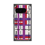 プレミアムスクエアケース with Pixelsnap［ LANVIN en Bleu - Plaid ］