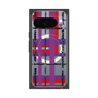 プレミアムスクエアケース with Pixelsnap［ LANVIN en Bleu - Plaid ］