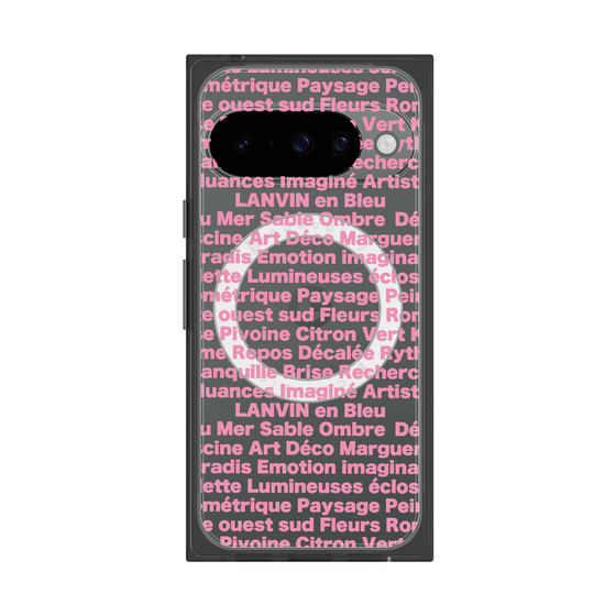 プレミアムスクエアケース with Pixelsnap［ LANVIN en Bleu - Letters ］