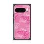 プレミアムスクエアケース with Pixelsnap［ Barbie - ロゴパターン1 ］
