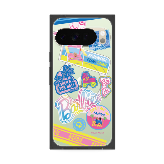 プレミアムスクエアケース with Pixelsnap［ Barbie - ステッカー ］