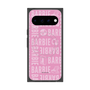 プレミアムスクエアケース with Pixelsnap［ Barbie - ロゴパターン3 ］
