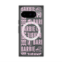 プレミアムスクエアケース with Pixelsnap［ Barbie - ロゴパターン3 - クリア ］