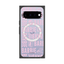 プレミアムスクエアケース with Pixelsnap［ Barbie - ロゴパターン3 - クリア ］