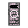 プレミアムスクエアケース with Pixelsnap［ Barbie - ロゴパターン3 - クリア ］
