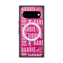 プレミアムスクエアケース with Pixelsnap［ Barbie - ロゴパターン3 - クリア ］