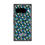 プレミアムスクエアケース with Pixelsnap［ ANNA SUI - HEARTS VINE - BLUE ］
