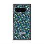 プレミアムスクエアケース with Pixelsnap［ ANNA SUI - HEARTS VINE - BLUE ］