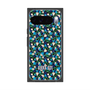 プレミアムスクエアケース with Pixelsnap［ ANNA SUI - HEARTS VINE - BLUE ］