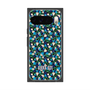 プレミアムスクエアケース with Pixelsnap［ ANNA SUI - HEARTS VINE - BLUE ］