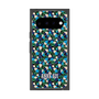 プレミアムスクエアケース with Pixelsnap［ ANNA SUI - HEARTS VINE - BLUE ］