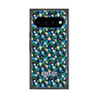 プレミアムスクエアケース with Pixelsnap［ ANNA SUI - HEARTS VINE - BLUE ］