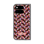 プレミアムスクエアケース with Pixelsnap［ ANNA SUI - HEARTS VINE - PINK ］