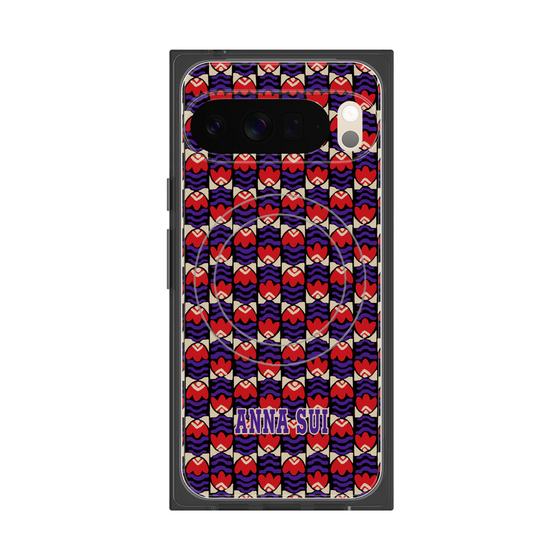 プレミアムスクエアケース with Pixelsnap［ ANNA SUI - TULIPS ］