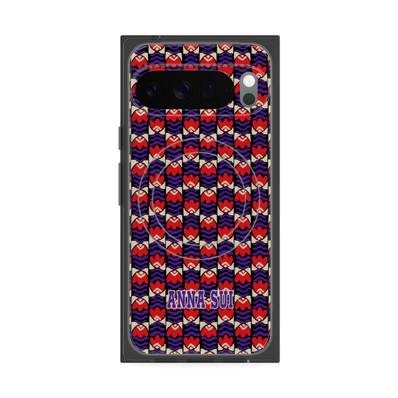 プレミアムスクエアケース with Pixelsnap［ ANNA SUI - TULIPS ］