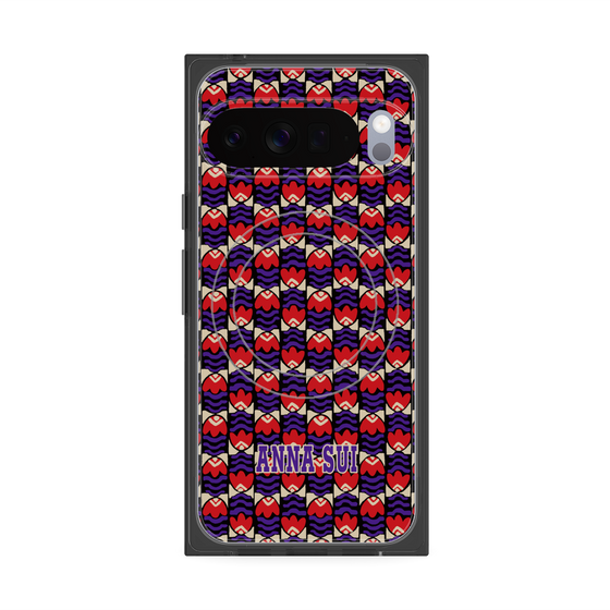プレミアムスクエアケース with Pixelsnap［ ANNA SUI - TULIPS ］