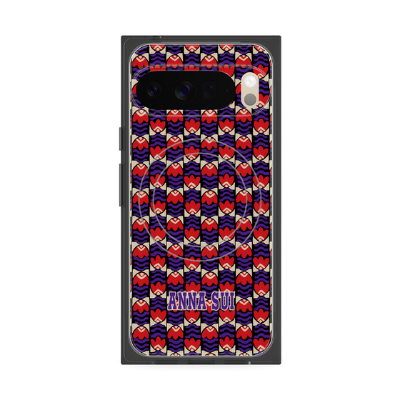 プレミアムスクエアケース with Pixelsnap［ ANNA SUI - TULIPS ］