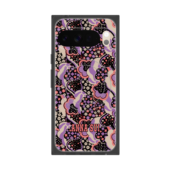 プレミアムスクエアケース with Pixelsnap［ ANNA SUI - WAVY CLOUDS ］