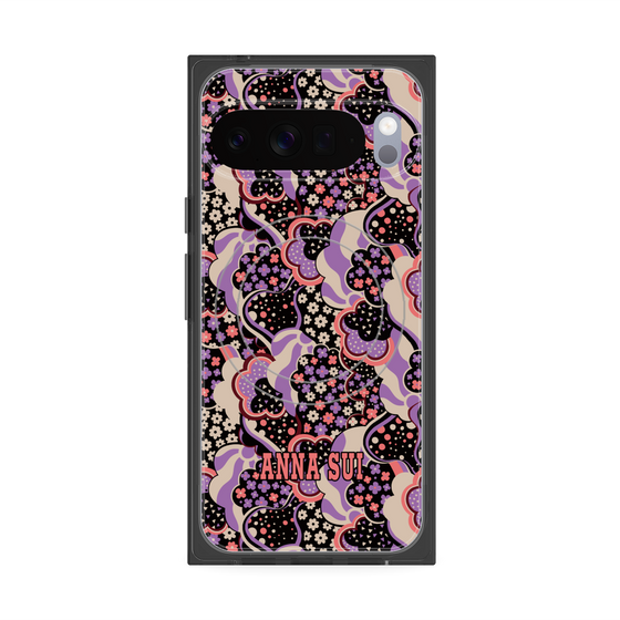 プレミアムスクエアケース with Pixelsnap［ ANNA SUI - WAVY CLOUDS ］