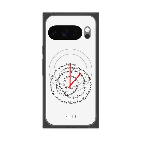 プレミアムスクエアケース with Pixelsnap［ ELLE - Do not look to 12 to 2 p.m. ］