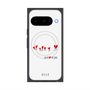 プレミアムスクエアケース with Pixelsnap［ ELLE - Let who love me follow me - ホワイト ］