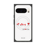 プレミアムスクエアケース with Pixelsnap［ ELLE - Let who love me follow me - ホワイト ］