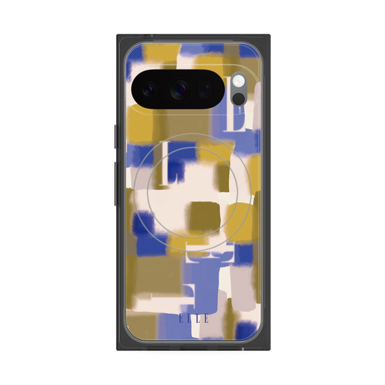 プレミアムスクエアケース with Pixelsnap［ ELLE - Iconics Prints4 ］