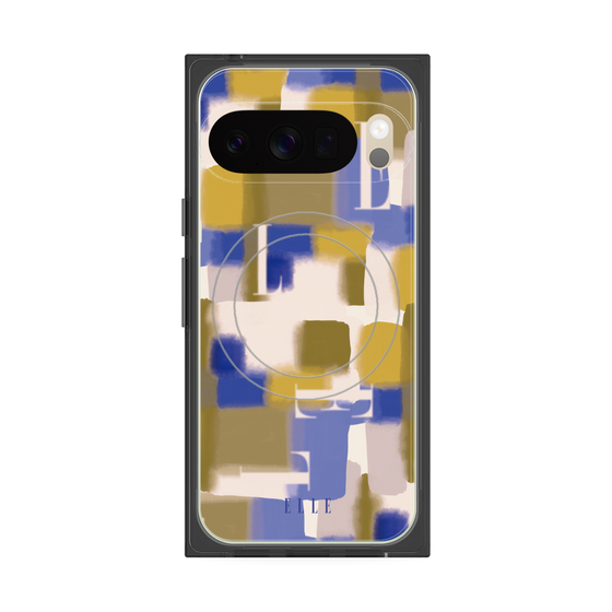 プレミアムスクエアケース with Pixelsnap［ ELLE - Iconics Prints4 ］