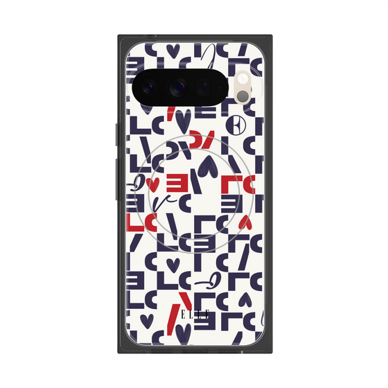 プレミアムスクエアケース with Pixelsnap［ ELLE - Simply Graphical ］