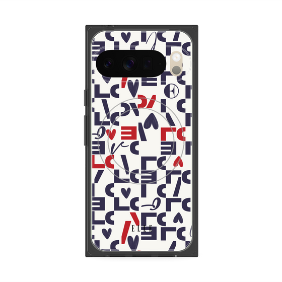 プレミアムスクエアケース with Pixelsnap［ ELLE - Simply Graphical ］