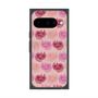 プレミアムスクエアケース with Pixelsnap［ ELLE - Cat Pattern - ピンク ］