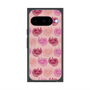 プレミアムスクエアケース with Pixelsnap［ ELLE - Cat Pattern - ピンク ］