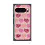 プレミアムスクエアケース with Pixelsnap［ ELLE - Cat Pattern - ピンク ］