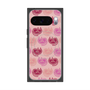 プレミアムスクエアケース with Pixelsnap［ ELLE - Cat Pattern - ピンク ］