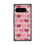 プレミアムスクエアケース with Pixelsnap［ ELLE - Cat Pattern - ピンク ］