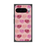 プレミアムスクエアケース with Pixelsnap［ ELLE - Cat Pattern - ピンク ］