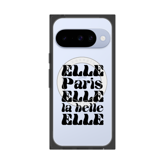 プレミアムスクエアケース with Pixelsnap［ ELLE - ELLE Paris ］