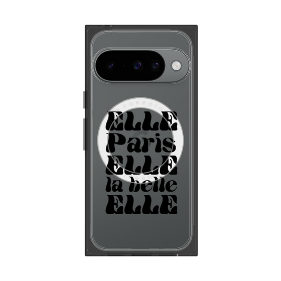 プレミアムスクエアケース with Pixelsnap［ ELLE - ELLE Paris ］