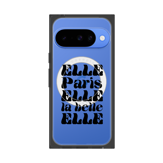 プレミアムスクエアケース with Pixelsnap［ ELLE - ELLE Paris ］