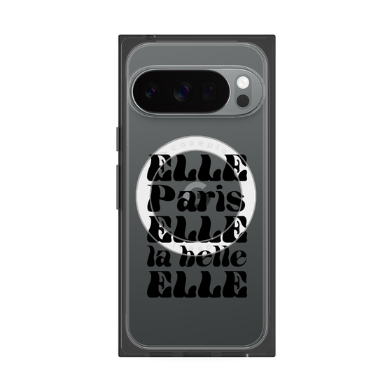 プレミアムスクエアケース with Pixelsnap［ ELLE - ELLE Paris ］