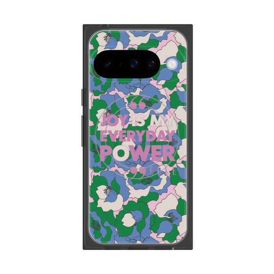 プレミアムスクエアケース with Pixelsnap［ ELLE - Joy is my everyday power ］