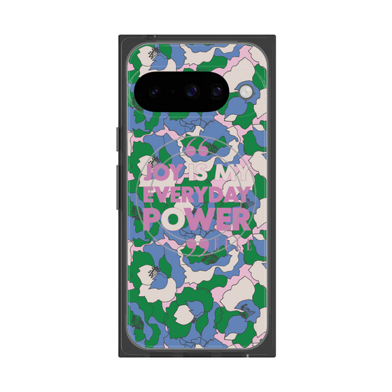 プレミアムスクエアケース with Pixelsnap［ ELLE - Joy is my everyday power ］