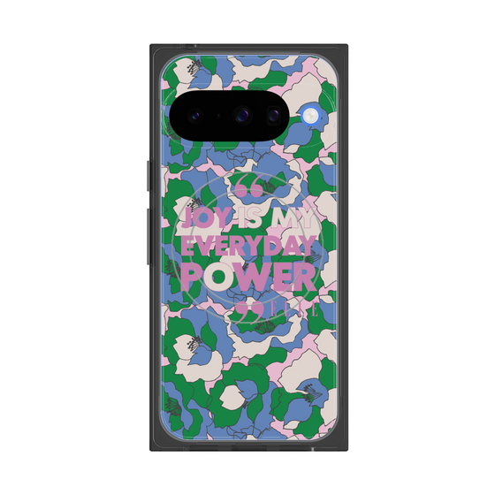 プレミアムスクエアケース with Pixelsnap［ ELLE - Joy is my everyday power ］